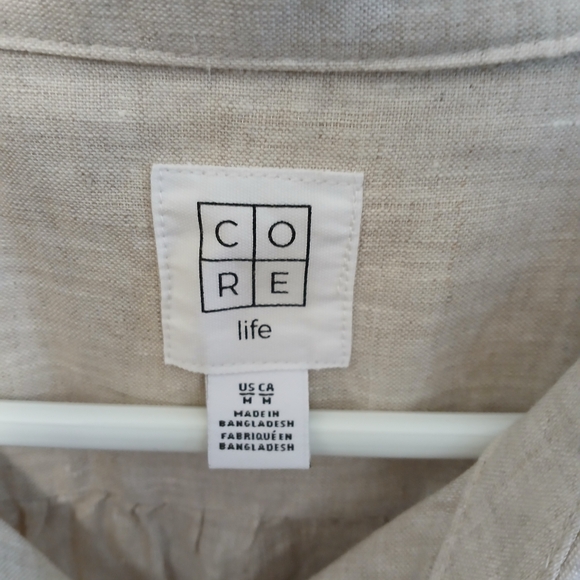 Linen button front blouse BNWT - Picture 2 of 4